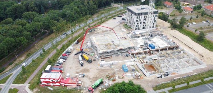 Brandwerende Heraklith plafonds parkeergarage Ede